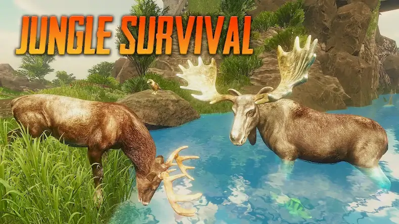 Скачать The Moose - Animal Simulator Взломанная [MOD Всё открыто] APK на Андроид