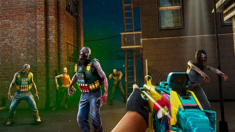 Скачать Zombination - Zombie Games Взломанная [MOD Всё открыто] APK на Андроид