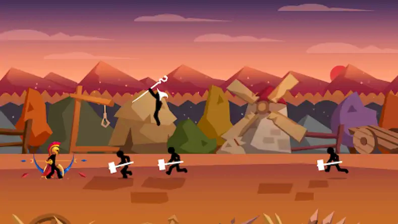 Скачать Stick Fight: Shadow Archer Взломанная [MOD Unlocked] APK на Андроид