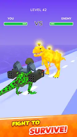 Скачать Dino Evolution Run 3D Взломанная [MOD Всё открыто] APK на Андроид