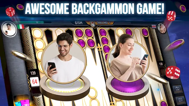 Скачать Backgammon - Lord of the Board Взломанная [MOD Много монет] APK на Андроид