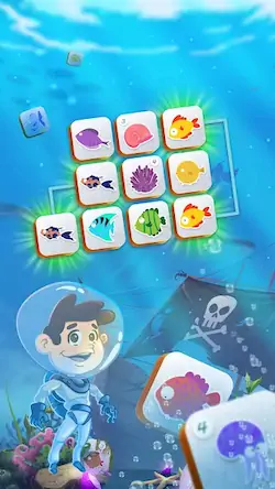 Скачать Mahjong Connect Fish World Взломанная [MOD Всё открыто] APK на Андроид
