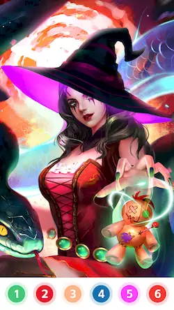 Скачать Witch & Wizard Color by Number Взломанная [MOD Много денег] APK на Андроид