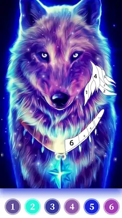 Скачать Wolf Coloring Book Color Game Взломанная [MOD Бесконечные монеты] APK на Андроид