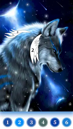 Скачать Wolf Coloring Book Color Game Взломанная [MOD Бесконечные монеты] APK на Андроид