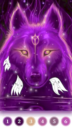 Скачать Wolf Coloring Book Color Game Взломанная [MOD Бесконечные монеты] APK на Андроид