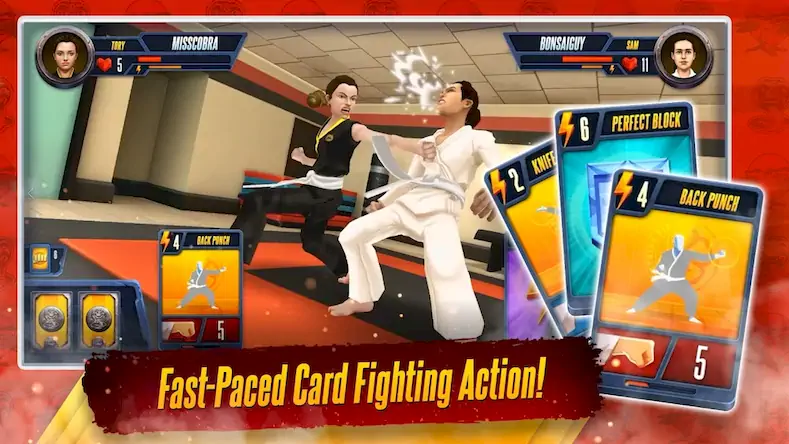 Скачать Cobra Kai: Card Fighter Взломанная [MOD Много денег] APK на Андроид