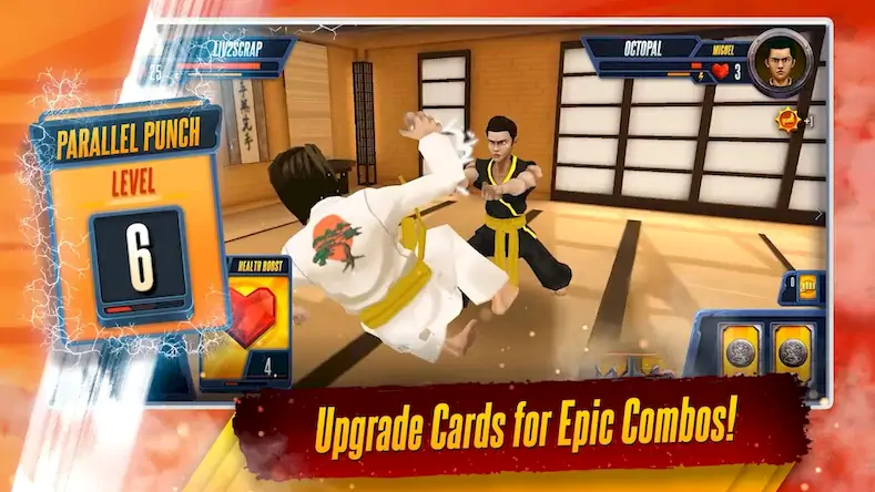 Скачать Cobra Kai: Card Fighter Взломанная [MOD Много денег] APK на Андроид