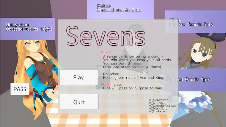 Скачать Sevens card game Взломанная [MOD Unlocked] APK на Андроид