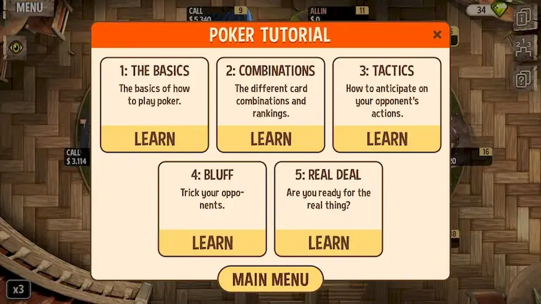 Скачать Научись играть в Покер Взломанная [MOD Много денег] APK на Андроид
