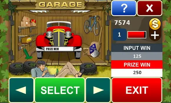 Скачать Garage slot machine Взломанная [MOD Всё открыто] APK на Андроид