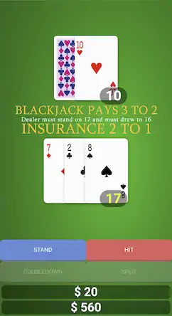 Скачать Simple Blackjack Взломанная [MOD Бесконечные монеты] APK на Андроид