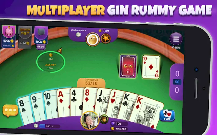 Скачать Gin Rummy - Classic Card Game Взломанная [MOD Всё открыто] APK на Андроид