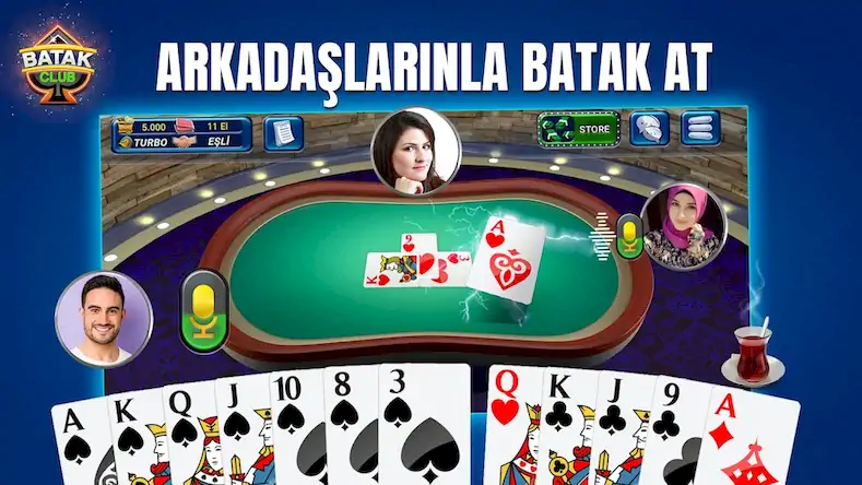 Скачать Batak Club: Batak Online Oyunu Взломанная [MOD Unlocked] APK на Андроид