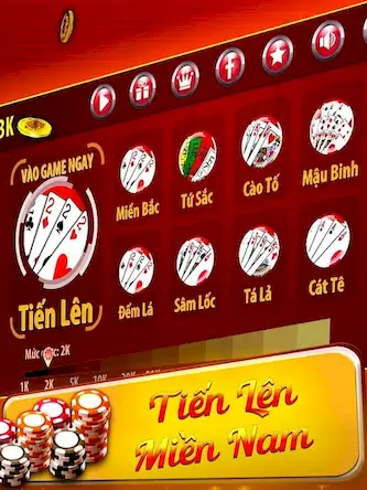 Скачать Tiến Lên Miền Nam - Tien Len Взломанная [MOD Много монет] APK на Андроид