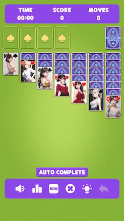 Скачать Sexy solitaire girls: ani card Взломанная [MOD Бесконечные монеты] APK на Андроид
