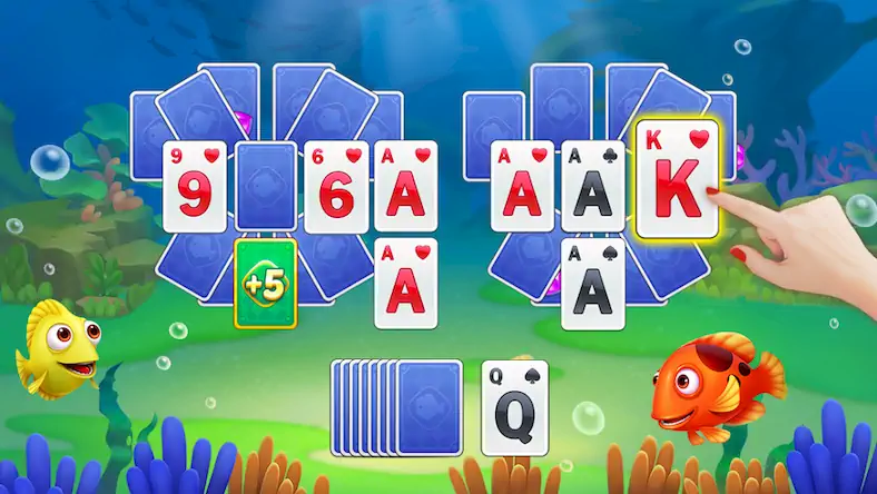 Скачать Solitaire TriPeaks Fish Взломанная [MOD Unlocked] APK на Андроид