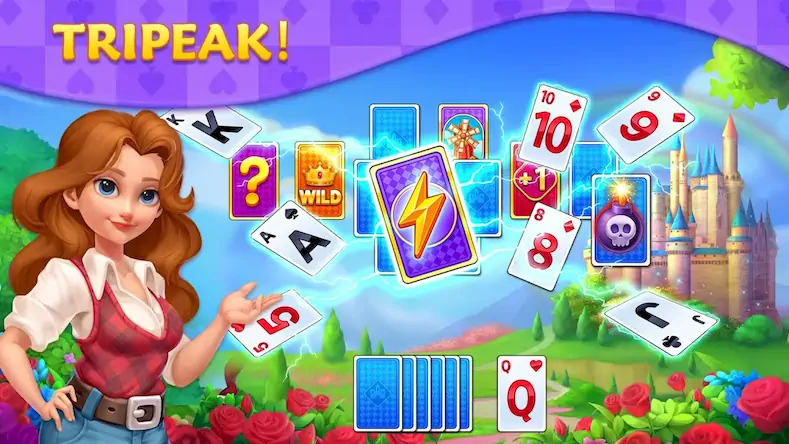 Скачать Solitaire Castle Story：Design Взломанная [MOD Бесконечные деньги] APK на Андроид