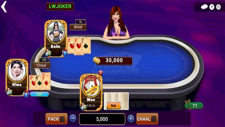 Скачать Real Teen Patti Взломанная [MOD Бесконечные деньги] APK на Андроид