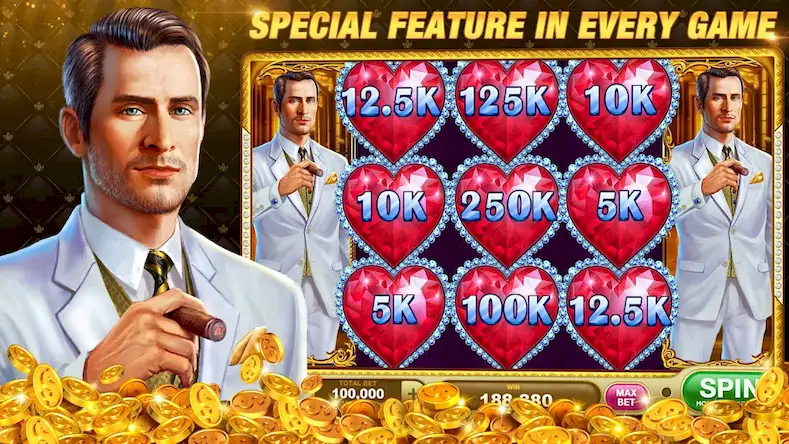 Скачать Slots Rush: Vegas Casino Slots Взломанная [MOD Много монет] APK на Андроид