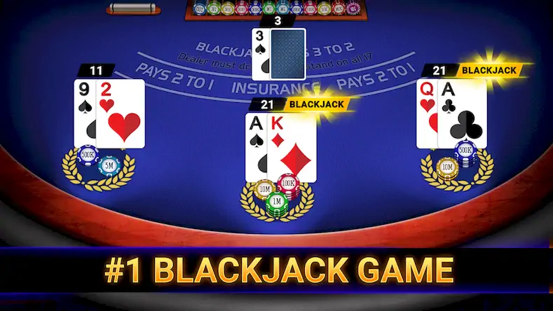 Скачать Blackjack 21: online casino Взломанная [MOD Бесконечные деньги] APK на Андроид