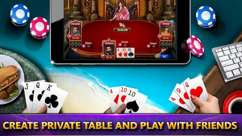 Скачать UTP - Ultimate Teen Patti (3 P Взломанная [MOD Много денег] APK на Андроид