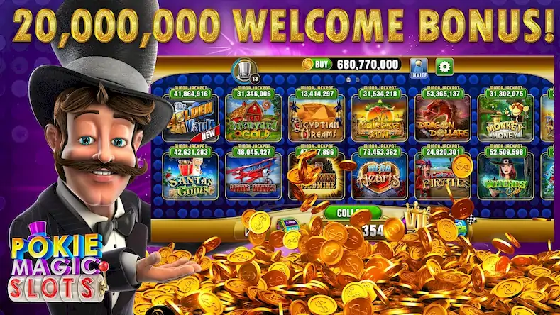 Скачать Pokie Magic Casino Slots Взломанная [MOD Unlocked] APK на Андроид