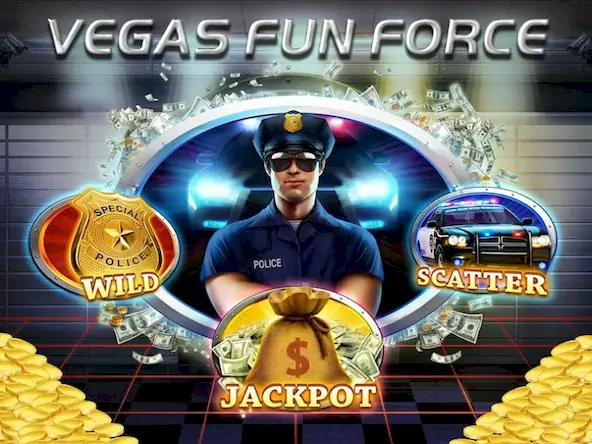 Скачать Cops Casino Slots Взломанная [MOD Много денег] APK на Андроид