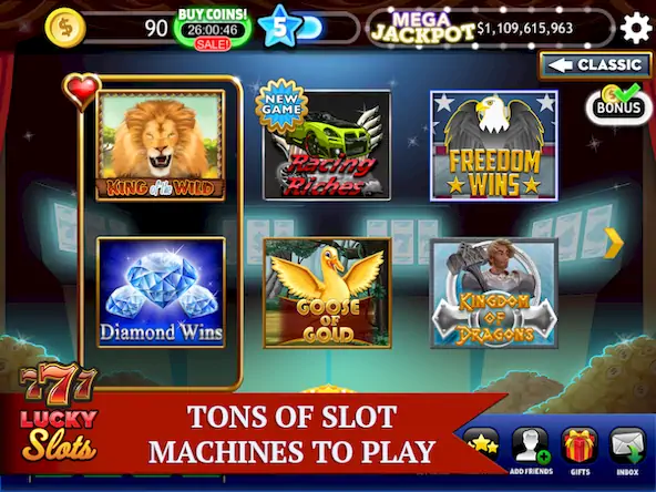Скачать Lucky Slots - Free Casino Game Взломанная [MOD Бесконечные монеты] APK на Андроид