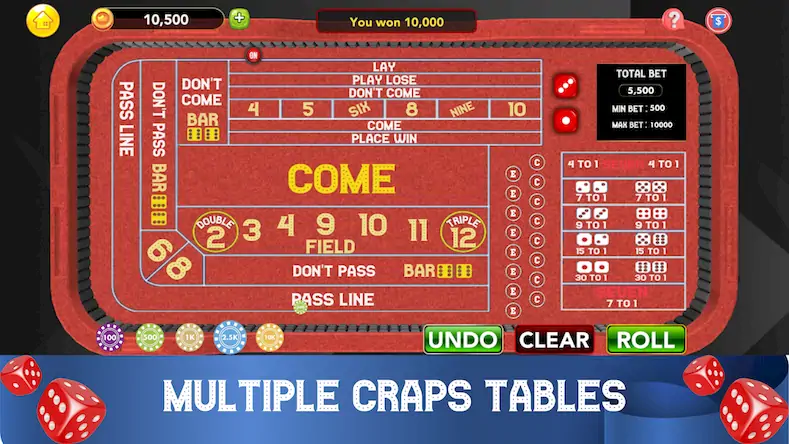 Скачать Craps - Casino Craps Trainer Взломанная [MOD Бесконечные деньги] APK на Андроид