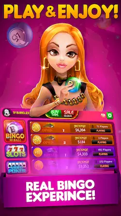 Скачать Bingo 90 Live: Vegas Slots Взломанная [MOD Всё открыто] APK на Андроид