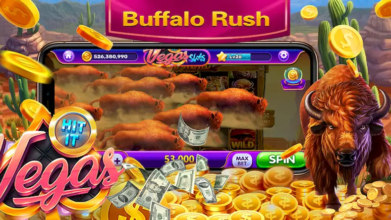 Скачать Real Money Buffalo Rider Slots Взломанная [MOD Unlocked] APK на Андроид