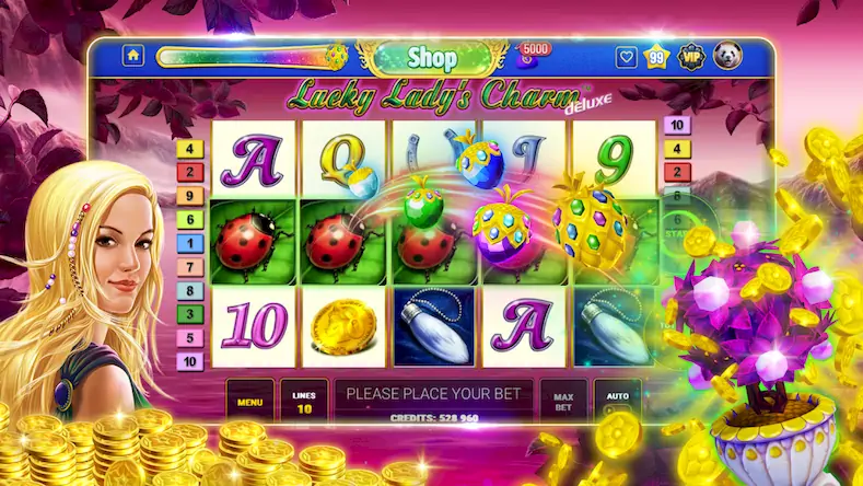 Скачать Bloom Boom Casino Slots Online Взломанная [MOD Всё открыто] APK на Андроид