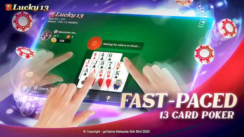 Скачать Lucky 13: 13 Poker Puzzle Взломанная [MOD Unlocked] APK на Андроид