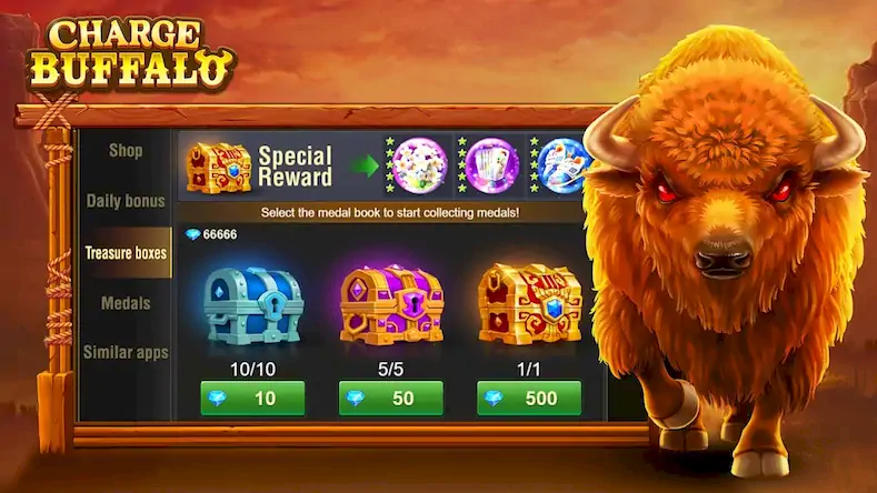 Скачать Charge Buffalo Slot-TaDa Games Взломанная [MOD Бесконечные деньги] APK на Андроид