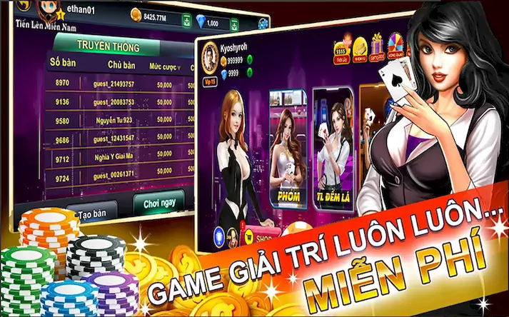 Скачать Phỏm online 2019 - tá lả - đán Взломанная [MOD Много денег] APK на Андроид