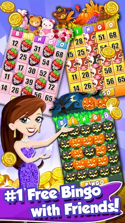 Скачать Bingo PartyLand 2: Bingo Games Взломанная [MOD Бесконечные монеты] APK на Андроид