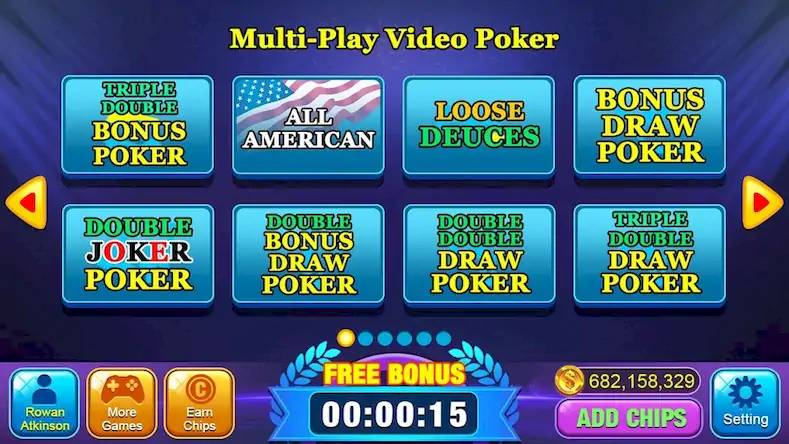 Скачать Video Poker Games - Multi Hand Взломанная [MOD Бесконечные монеты] APK на Андроид