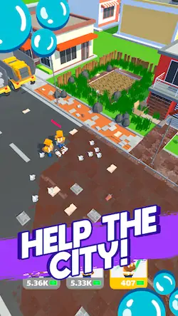 Скачать Cleaning Idle Взломанная [MOD Бесконечные деньги] APK на Андроид