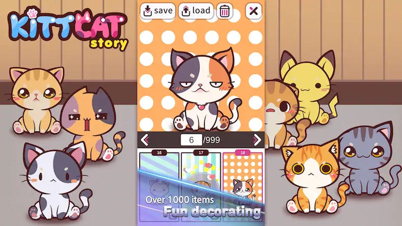 Скачать KittCat Story : Cat Maker Взломанная [MOD Много монет] APK на Андроид