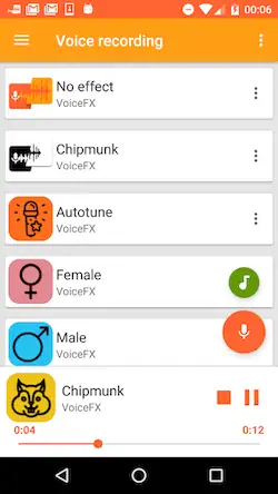 Скачать VoiceFX — изменение голоса с п Взломанная [MOD Бесконечные деньги] APK на Андроид
