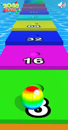 Скачать игра шарик: Ball Run 2048 Взломанная [MOD Бесконечные деньги] APK на Андроид