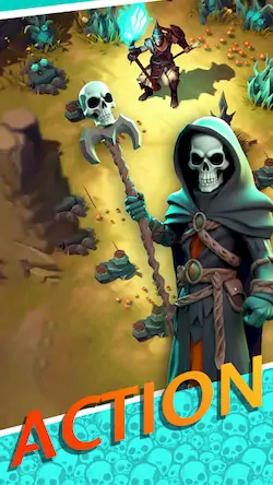 Скачать Necromancer Hero: Skeletons 3D Взломанная [MOD Много денег] APK на Андроид