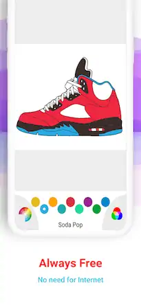 Скачать Basketball Shoes Coloring Book Взломанная [MOD Много монет] APK на Андроид