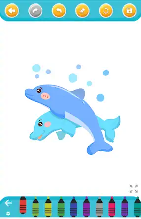 Скачать dolphin coloring game Взломанная [MOD Бесконечные монеты] APK на Андроид