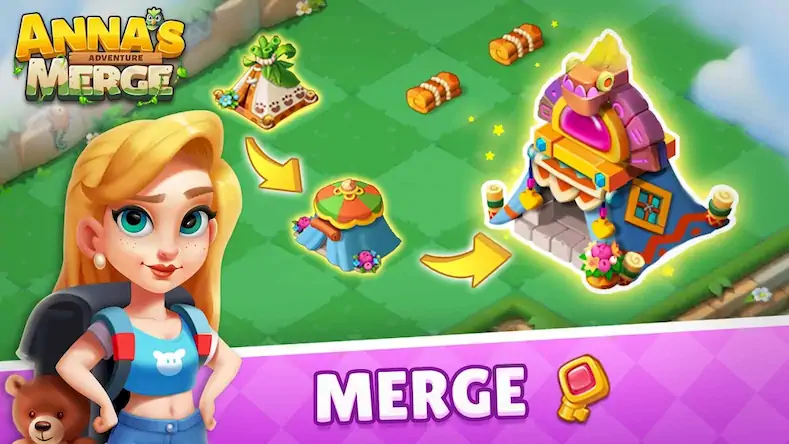 Скачать Anna's Merge Adventure Взломанная [MOD Бесконечные монеты] APK на Андроид