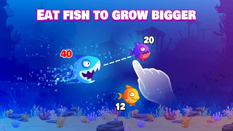 Скачать Eat Fish.IO : Aquarium Battle Взломанная [MOD Бесконечные монеты] APK на Андроид