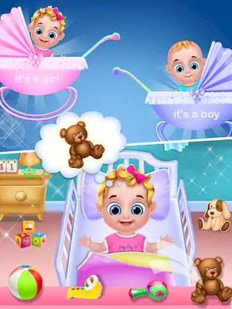 Скачать Mom & newborn Babysitter Game Взломанная [MOD Бесконечные монеты] APK на Андроид