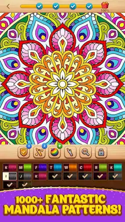 Скачать Cross Stitch Coloring Mandala Взломанная [MOD Много денег] APK на Андроид