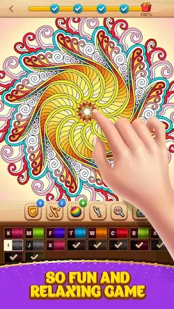 Скачать Cross Stitch Coloring Mandala Взломанная [MOD Много денег] APK на Андроид